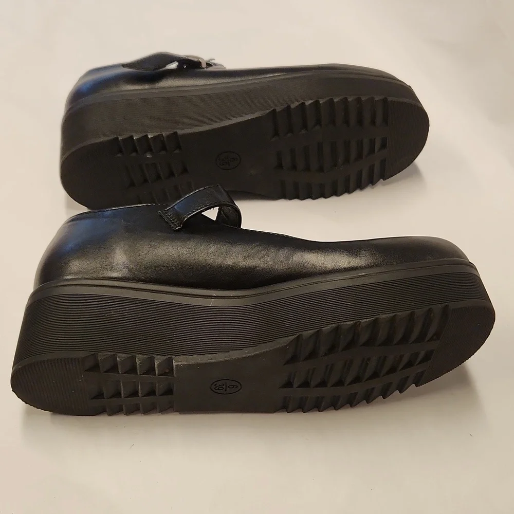 Nasty Gal Mary Jane Shoes Size 39 Black Platform